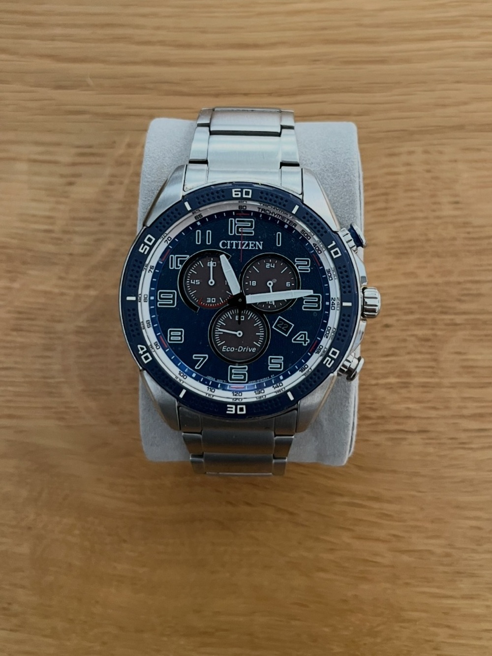 Citizen Eco Drive Men’s Chronograph Weekender Navy Blue Dial 45 mm Watch